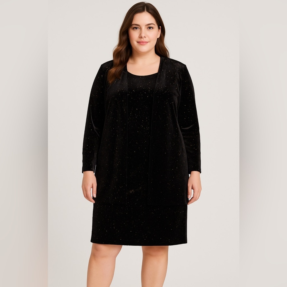 Connected Apperal Plus Size Party Dress